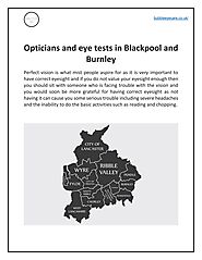 Opticians and eye tests in Blackpool and Burnley