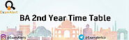 BA 2nd Year Time Table 2023 Download BA Part 2 Date Sheet यहां से देखें - Exam Alert