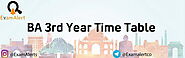 BA 3rd Year Time Table 2023 Download BA Part 3 Date Sheet यहां से देखें - Exam Alert