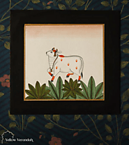 Pichwai Cow Painting - Yellow Verandah