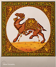 Original Mughal Painting - Camel