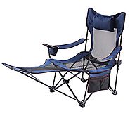 Folding Camping Chairs with Footrest