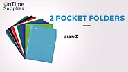 Get 2 Pocket Folders Online from On Time Supplies