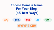 Choose Domain Name For Blog or Website (13 Best Ways)