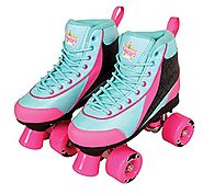 Kandy Skates Summer Days Teal and Pink Roller Skates - Size 4