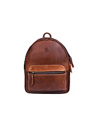 Padua Mini Leather Backpack Brown