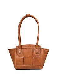 Soria Leather Tote Bag - Caramel Brown