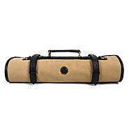 Malaga Canvas Knife Roll - Bisque