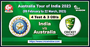 India vs Australia series live updates 2023