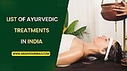List of Ayurvedic Treatments in India | Granved Herbals