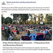Willamalane Park and Recreation District hosts more than 4,000 people during summer music and movie events.