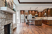 Custom Home Interior: Kitchen-Living Room