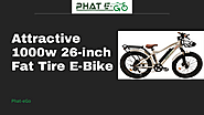 Attractive 1000w 26-inch Fat Tire E-Bike | Phat-eGo
