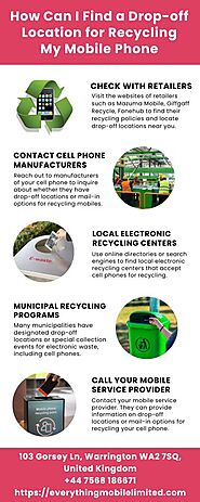 How Can I Find a Drop-off Location for Recycling My Mobile Phone?