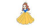 Princess Drawing | Colourful Drawing of Princess Drawing in 9 Steps - Online Learning