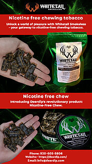 Nicotine free chewing tobacco
