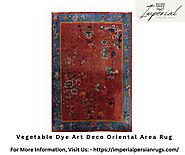 Add a Touch of Luxury to Your Home with Vegetable Dye Art Deco Oriental Area Rug