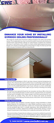 Enhance Your Home by Installing Gyprock Ceiling Professionally
