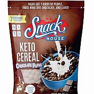 Snack House - Protein Keto Puffs - Chocolate Cereal - 7 Serving Bag