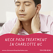 Neck pain treatment in Charlotte NC for a pain-free day