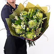 Adorable Green Bouquet With Calla Lily Flower