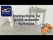 Instructions to paint wooden furniture