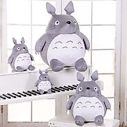 Totoro Plush Toys Soft Stuffed Animal Cartoon Pillow Cushion Cute Fat Cat - Ghibli Merch Store - Official Studio Ghib...