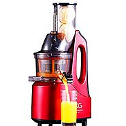 SKG New Generation High Yield Slow Juicer - 60RPM Low Speed Juicer - 3" Inches (75mm) Wide Chute Whole Slow Juicer - ...