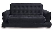 Intex Pull-out Sofa Inflatable Bed, 76" X 91" X 28", Queen