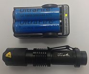 UltraFire® CREE XML-T6 Led 1000 Lumens mini Flashlight Torch + 2PC18650 3000mAh Rechargable Batteries + Charger