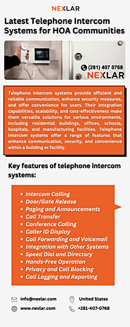 Latest Telephone Intercom Systems for HOA Communities