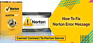 Cannot connect to the Norton Server