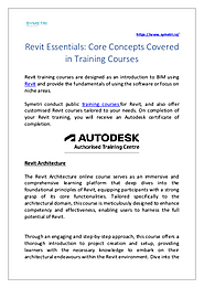 Revit Essentials: Core Concepts Covered in Training Courses