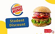 Burger King Student Discount India, Avail 20% OFF on Your Order