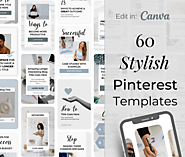 Stylish Pinterest Canva Templates | The Creatives Desk