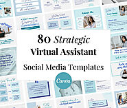 Virtual Assistant Social Media Canva Template Kit | The Creatives Desk