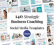 Business Coaching Social Media Canva Template Kit | The Creatives Desk