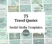 75 Travel Quote Canva Templates for Social Media Posts