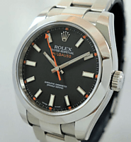 Rolex Milgauss 116400 Black-dial, Clear Sapphire Box & Card