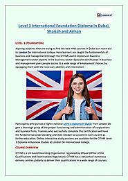 Level 3 International Foundation Diploma in Dubai, Sharjah and Ajman