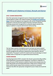 OTHM Level 5 Diploma in Dubai Sharjah and Ajman