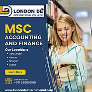 Find MSc Accounting and Finance Degree College in Sharjah
