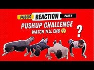 Push Up Challenge in Public | MegaGrow