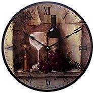 Geneva 12-Inch Wine Wall Clock