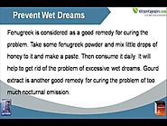 Herbal Cure To Prevent Frequent Wet Dreams In Men To Improve Health
