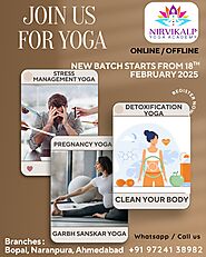 Stress Management yoga classes, Pregnancy Yoga classes,detoxification yoga classes by Nirvikalp yoga Academy in Ahmed...