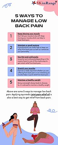 5 ways to manage low back pain