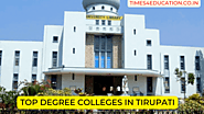 Top Degree Colleges in Tirupati: Your Gateway to Quality Education