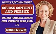 Develop online course selling website on kajabi, thinkific, teachable, podia by Nikky_love1 | Fiverr