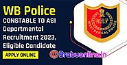 West Bengal Police Recruitment 2023, Eligibility Criteria, Age Limit, Last Date, Apply Online wbprb.applythrunet.co.in